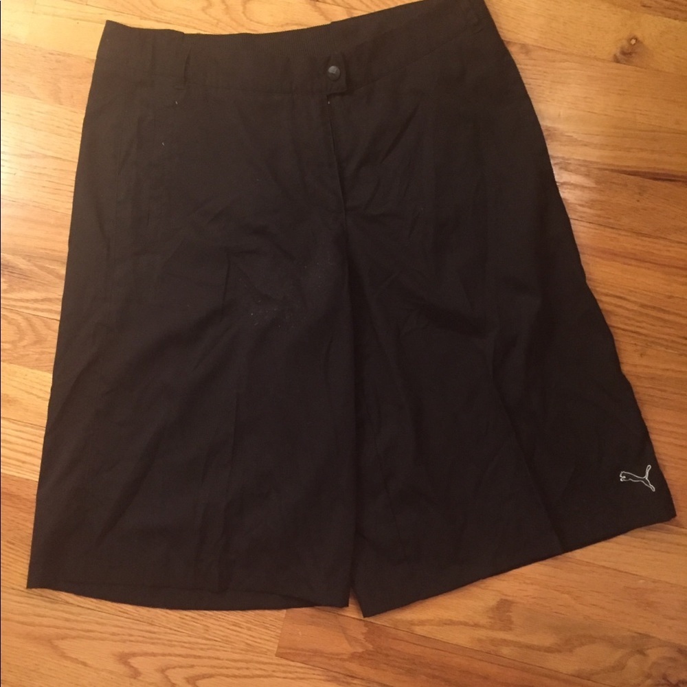 PUMA Long Athletic Shorts  L- Black  NWT - Picture 4 of 4
